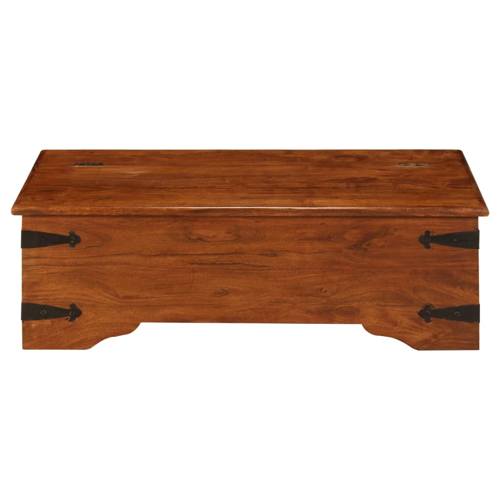 vidaXL Coffee Table 110x55x35 cm Solid Acacia Wood with Honey Finish
