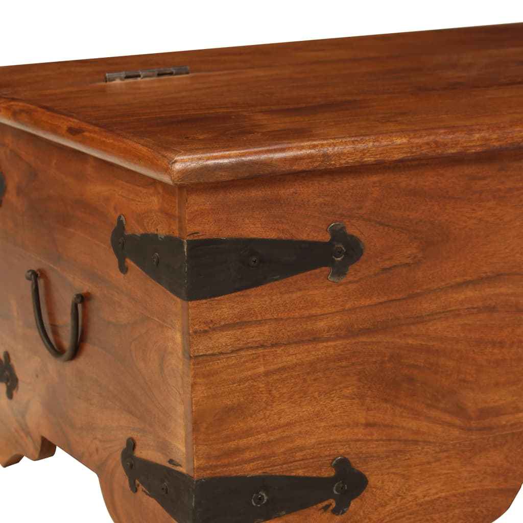 vidaXL Salontafel 110x55x35 cm massief acaciahout met honingafwerking