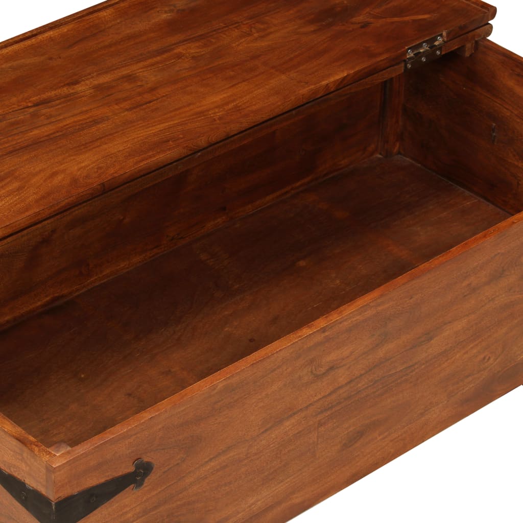 vidaXL Coffee Table 110x55x35 cm Solid Acacia Wood with Honey Finish