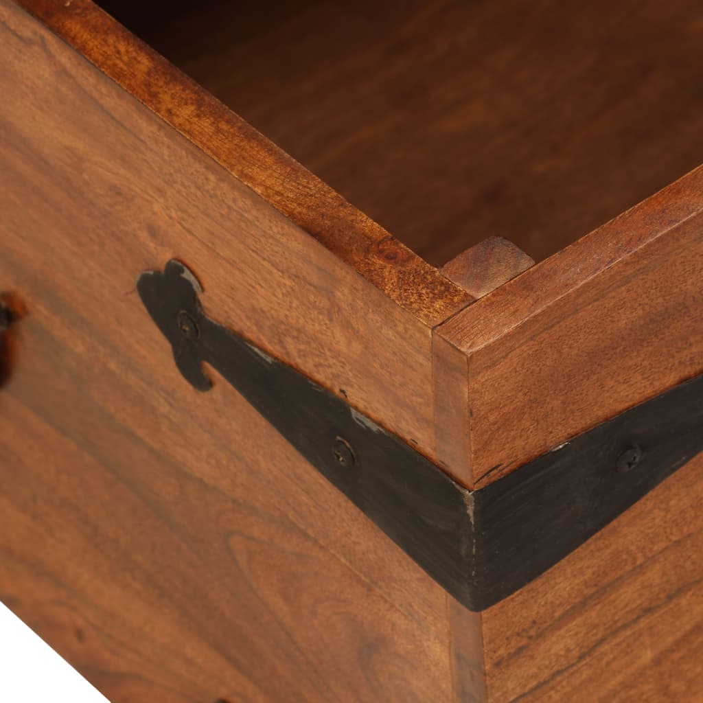 vidaXL Coffee Table 110x55x35 cm Solid Acacia Wood with Honey Finish