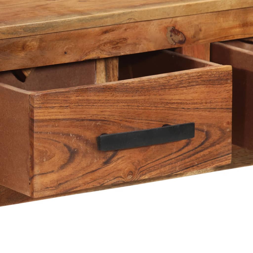vidaXL Dressoir met 3 lades 110x30x80 cm massief hout
