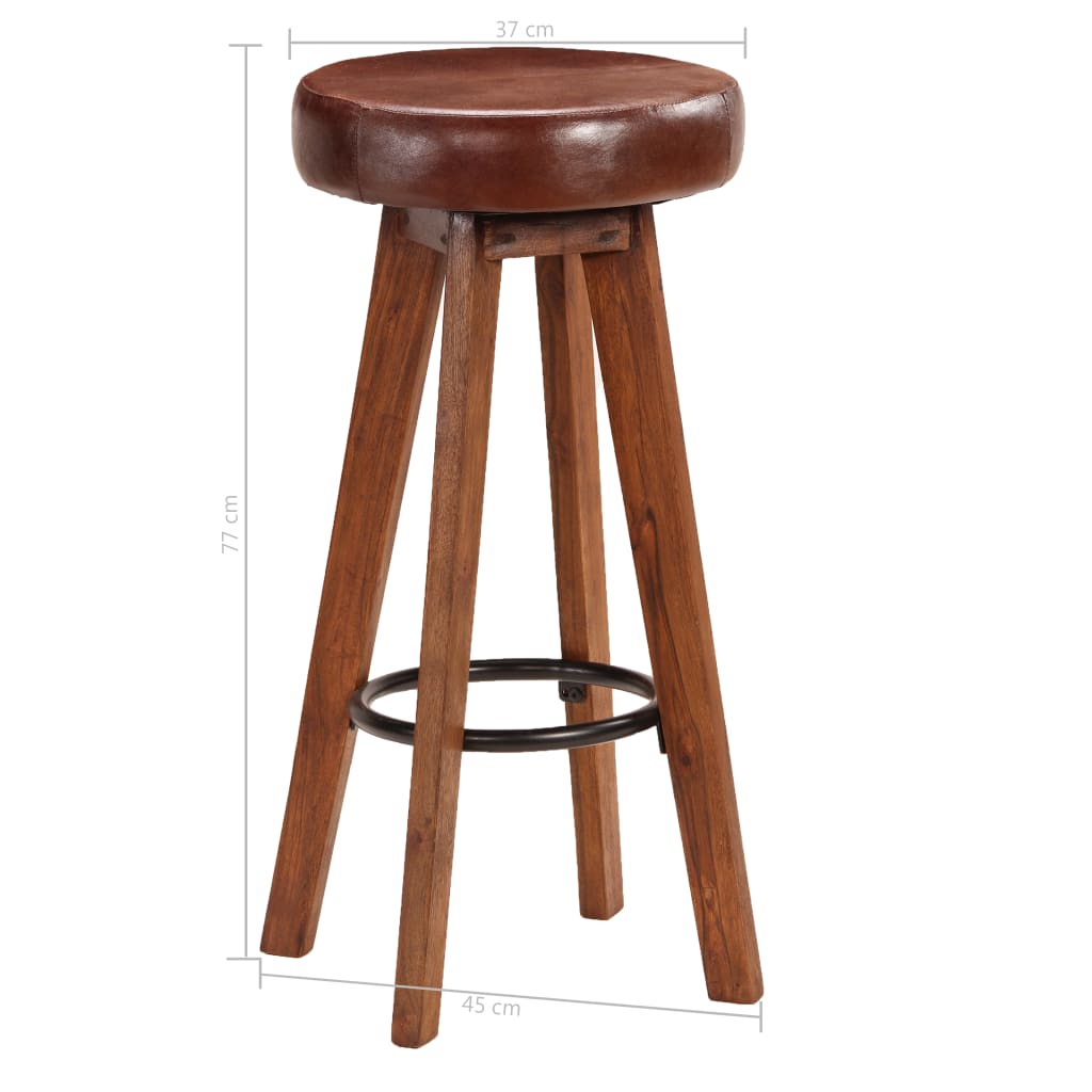 vidaXL 5-delige Barset 115x56x107 cm massief hout