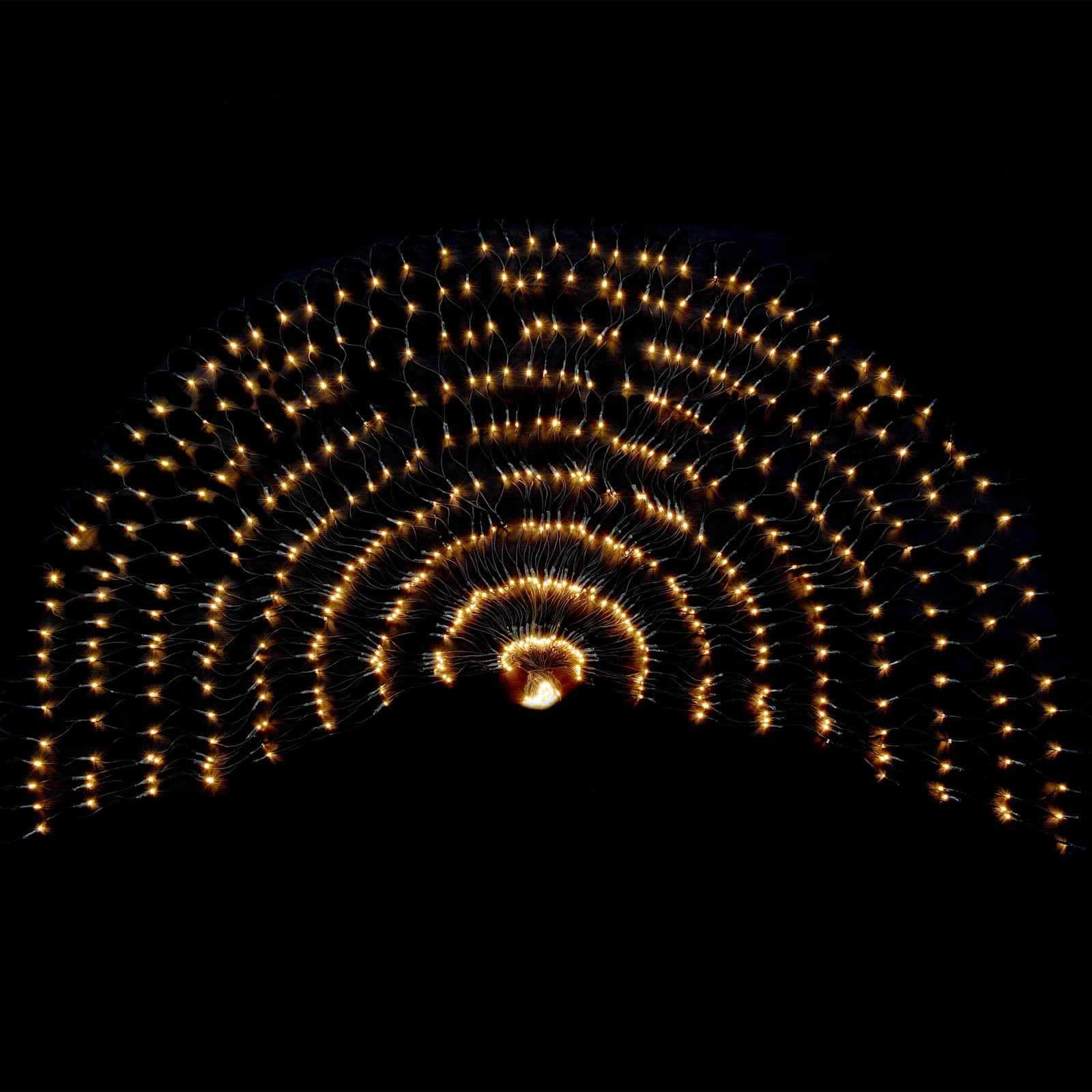 vidaXL Led Net Donkergroen