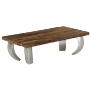 vidaXL Salontafel Opium 110x60x35 cm gerecycled hout en staal