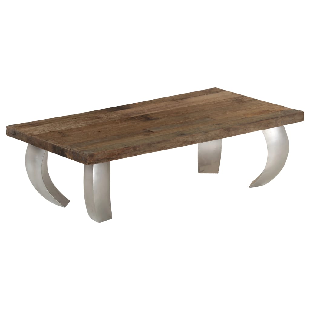 vidaXL Salontafel Opium 110x60x35 cm gerecycled hout en staal