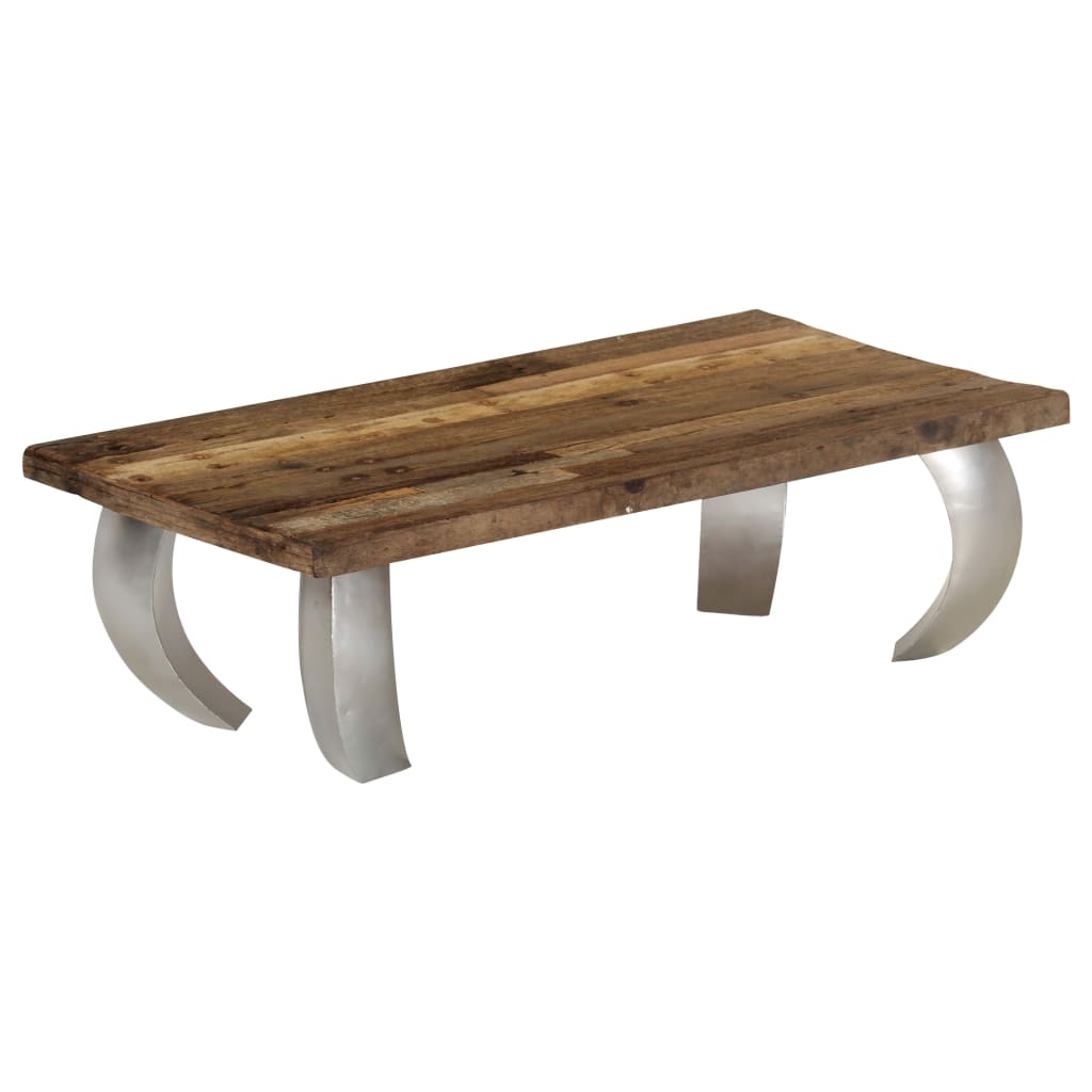 vidaXL Salontafel Opium 110x60x35 cm gerecycled hout en staal