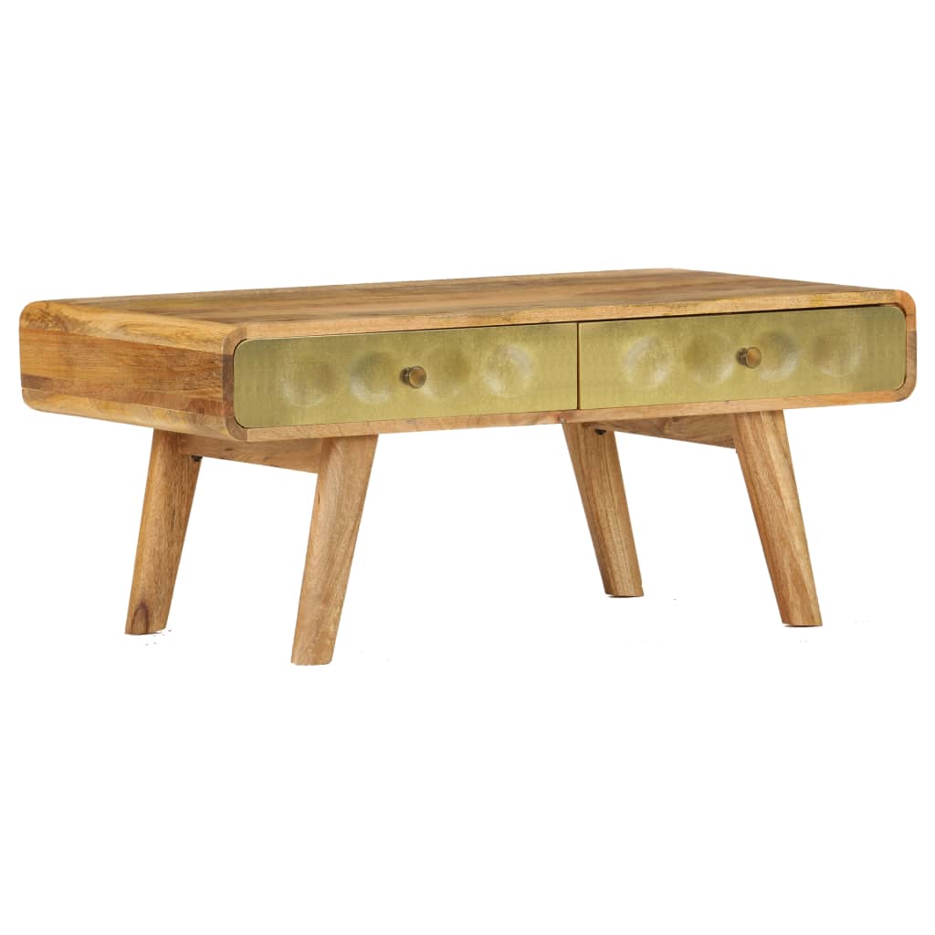 vidaXL Salontafel 90x50x40 cm massief mangohout