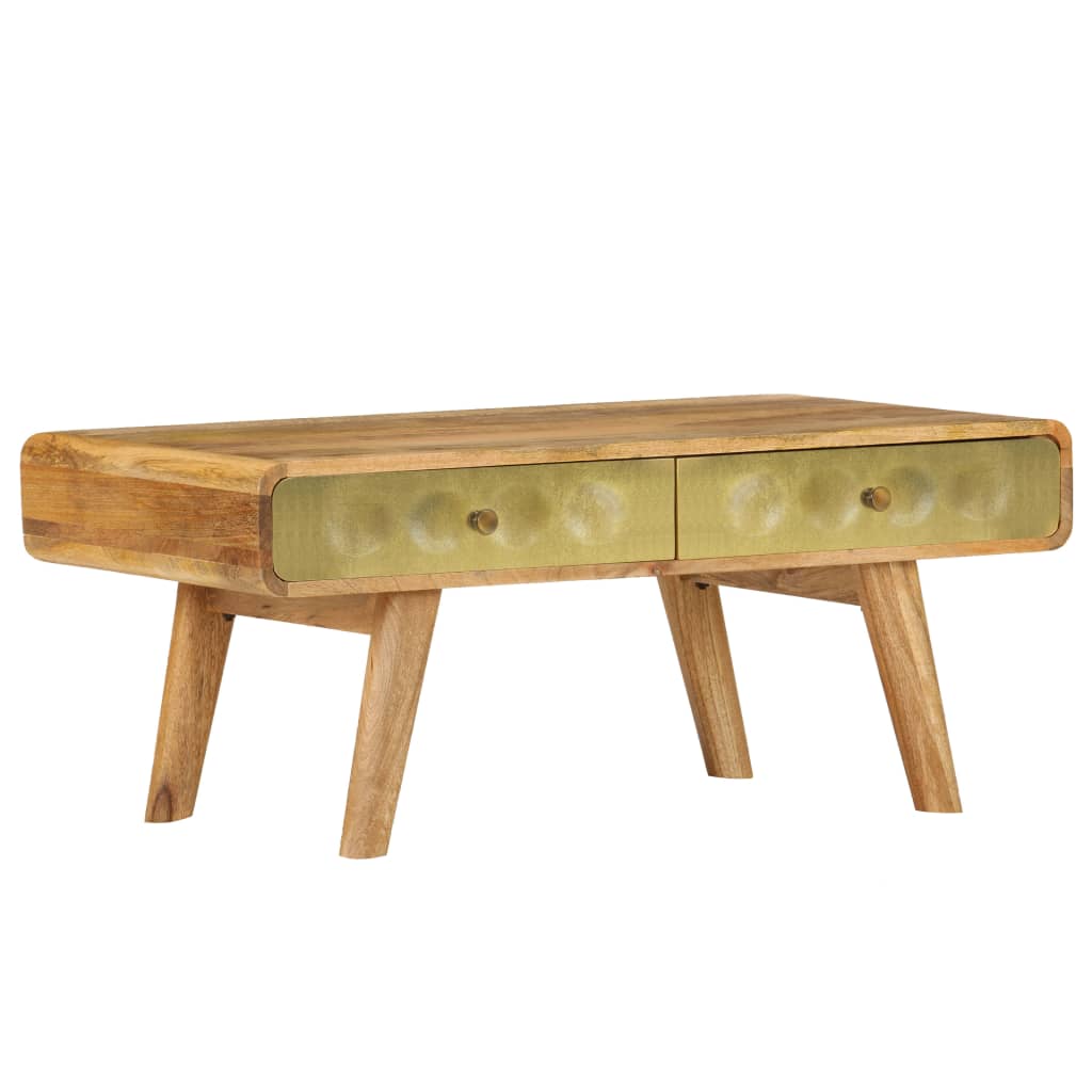 vidaXL Salontafel 90x50x40 cm massief mangohout