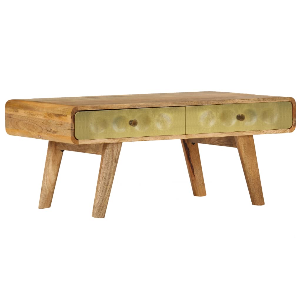 vidaXL Salontafel 90x50x40 cm massief mangohout