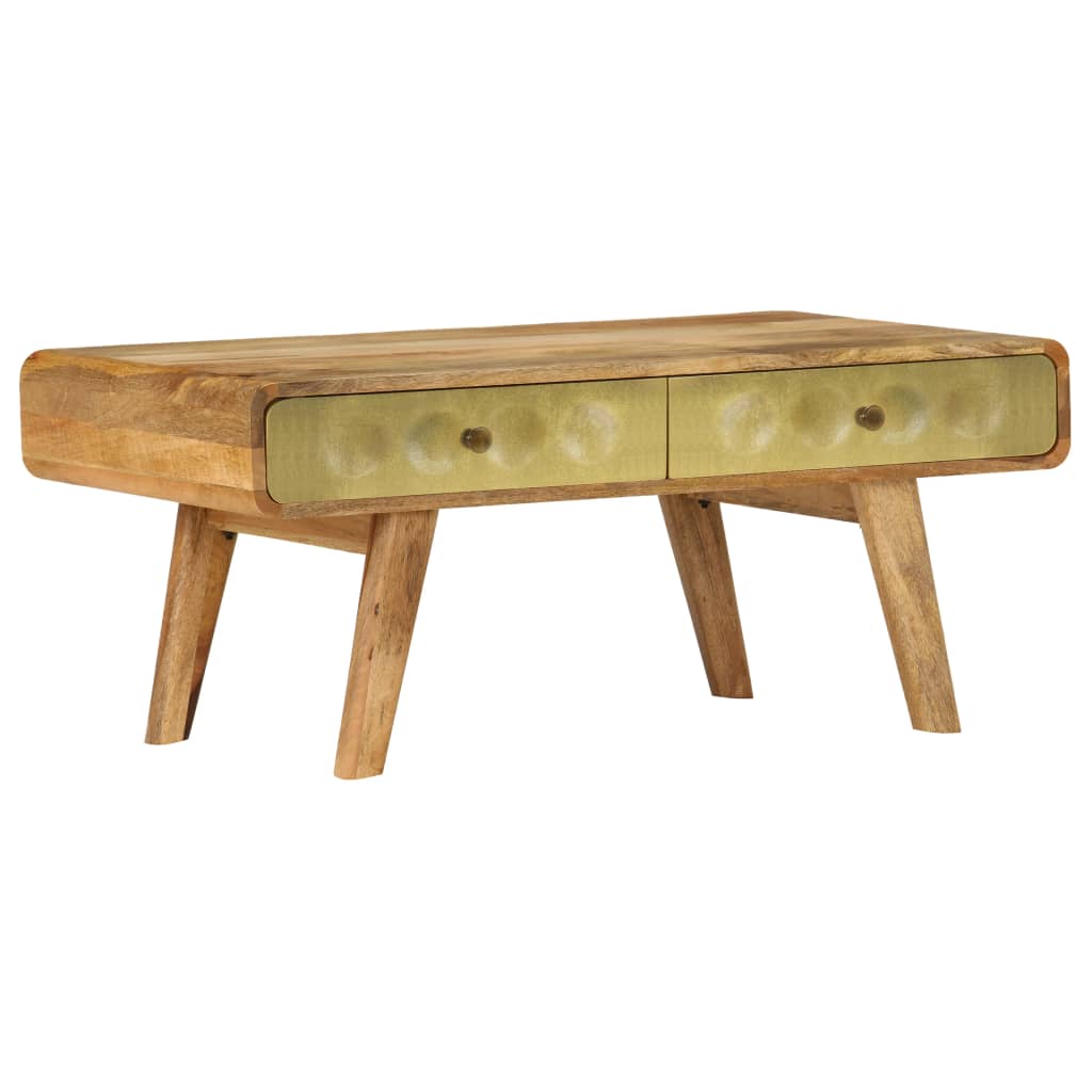 vidaXL Salontafel 90x50x40 cm massief mangohout