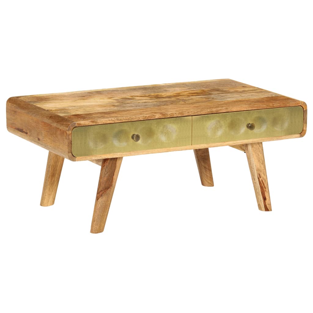 vidaXL Salontafel 90x50x40 cm massief mangohout