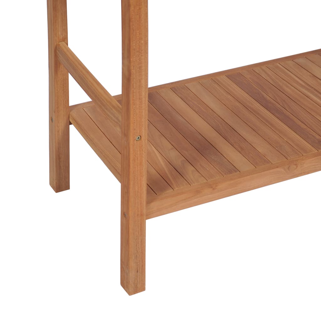 vidaXL Badkamer wastafelkast 132x45x75 cm massief teakhout