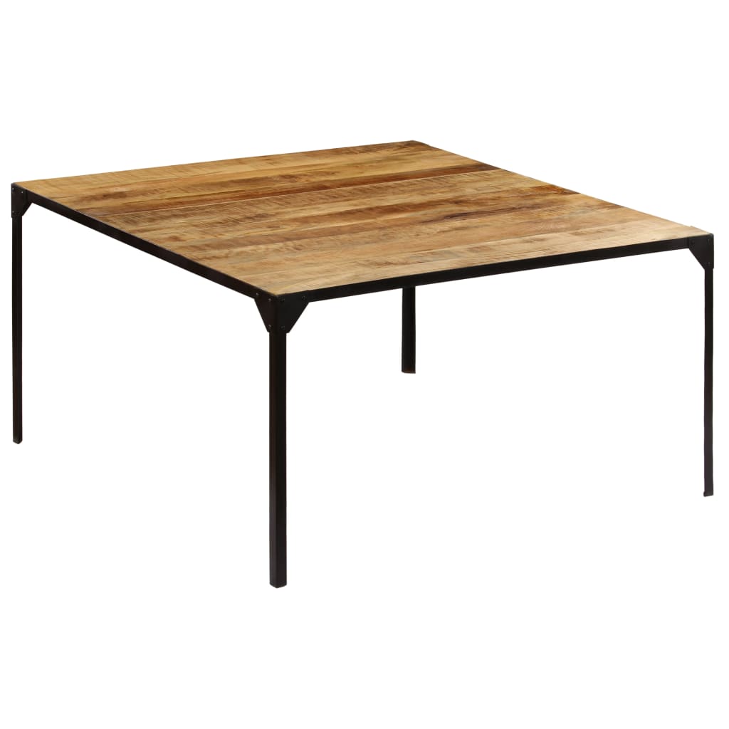 vidaXL Eettafel 140x140x76 cm massief mangohout