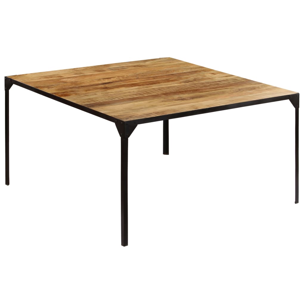 vidaXL Eettafel 140x140x76 cm massief mangohout