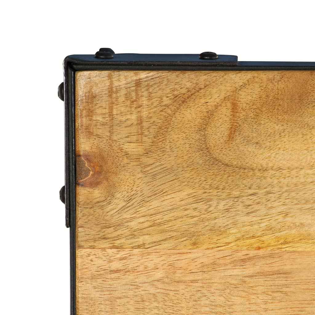 vidaXL Eettafel 140x140x76 cm massief mangohout