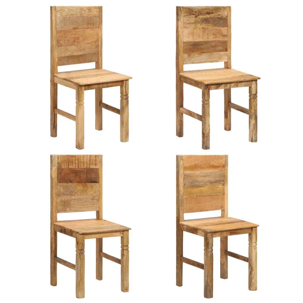 vidaXL Eetkamerstoelen 4 st massief mangohout