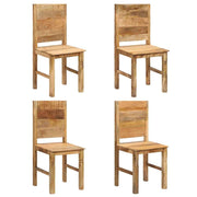 vidaXL Eetkamerstoelen 4 st massief mangohout