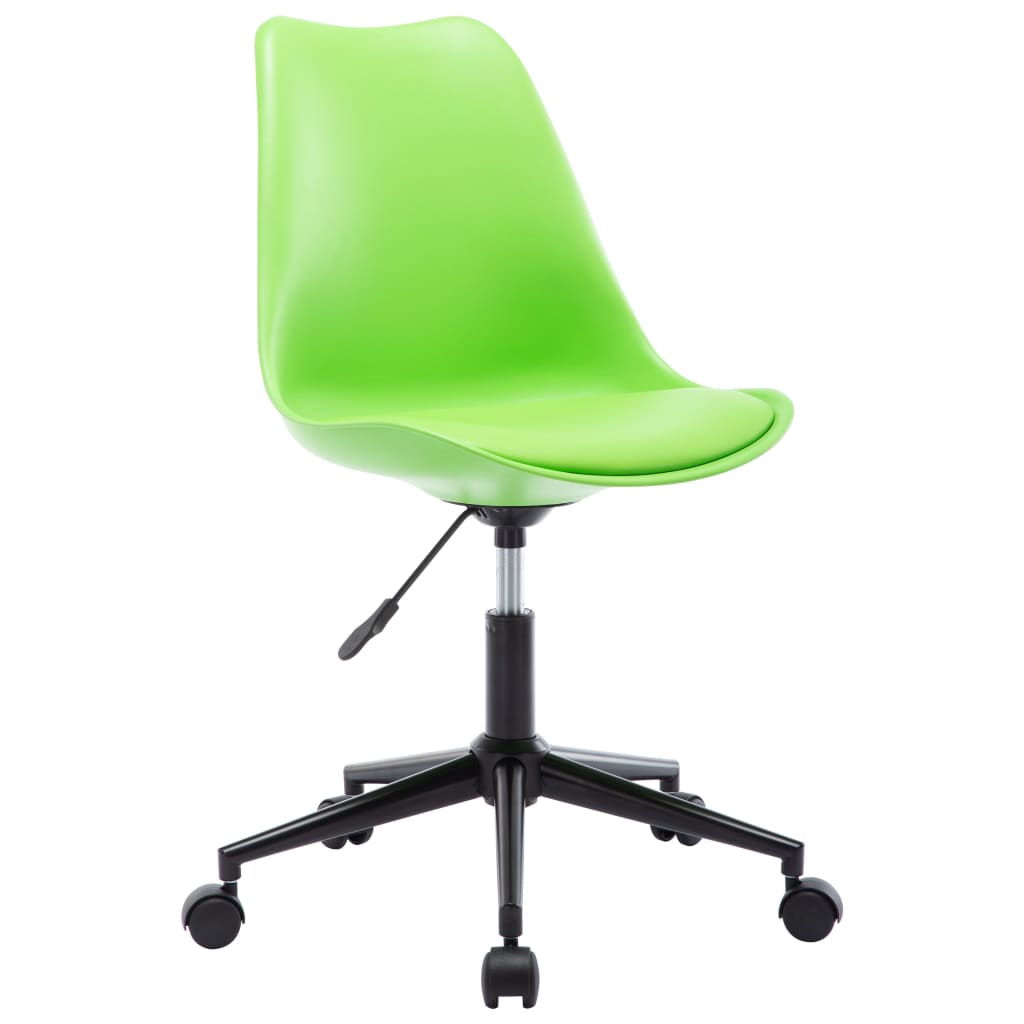 vidaXL Eetkamerstoelen 2 st draaibaar kunstleer groen