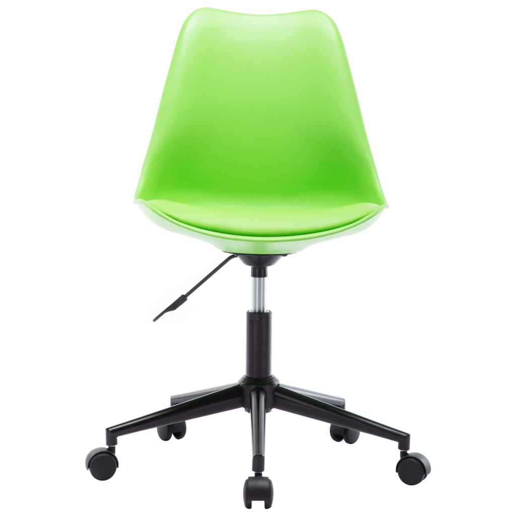 vidaXL Eetkamerstoelen 2 st draaibaar kunstleer groen