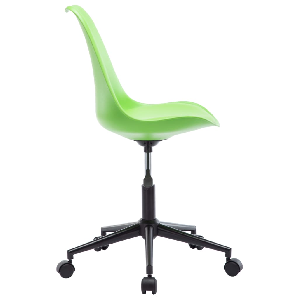 vidaXL Eetkamerstoelen 2 st draaibaar kunstleer groen