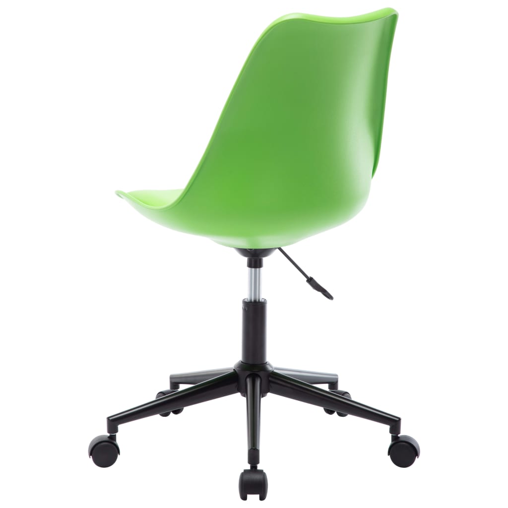 vidaXL Eetkamerstoelen 2 st draaibaar kunstleer groen