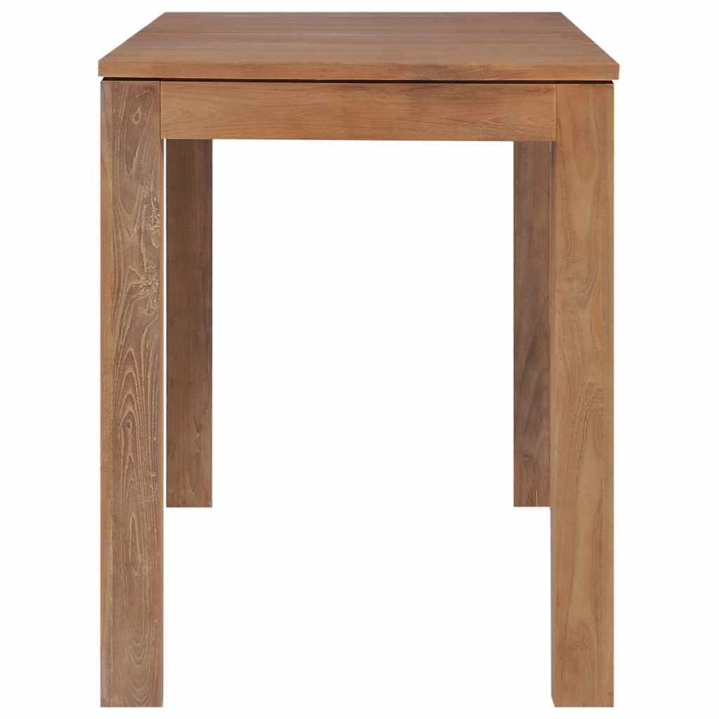 vidaXL Eettafel 140x70x76 cm teakhout met natuurlijke afwerking