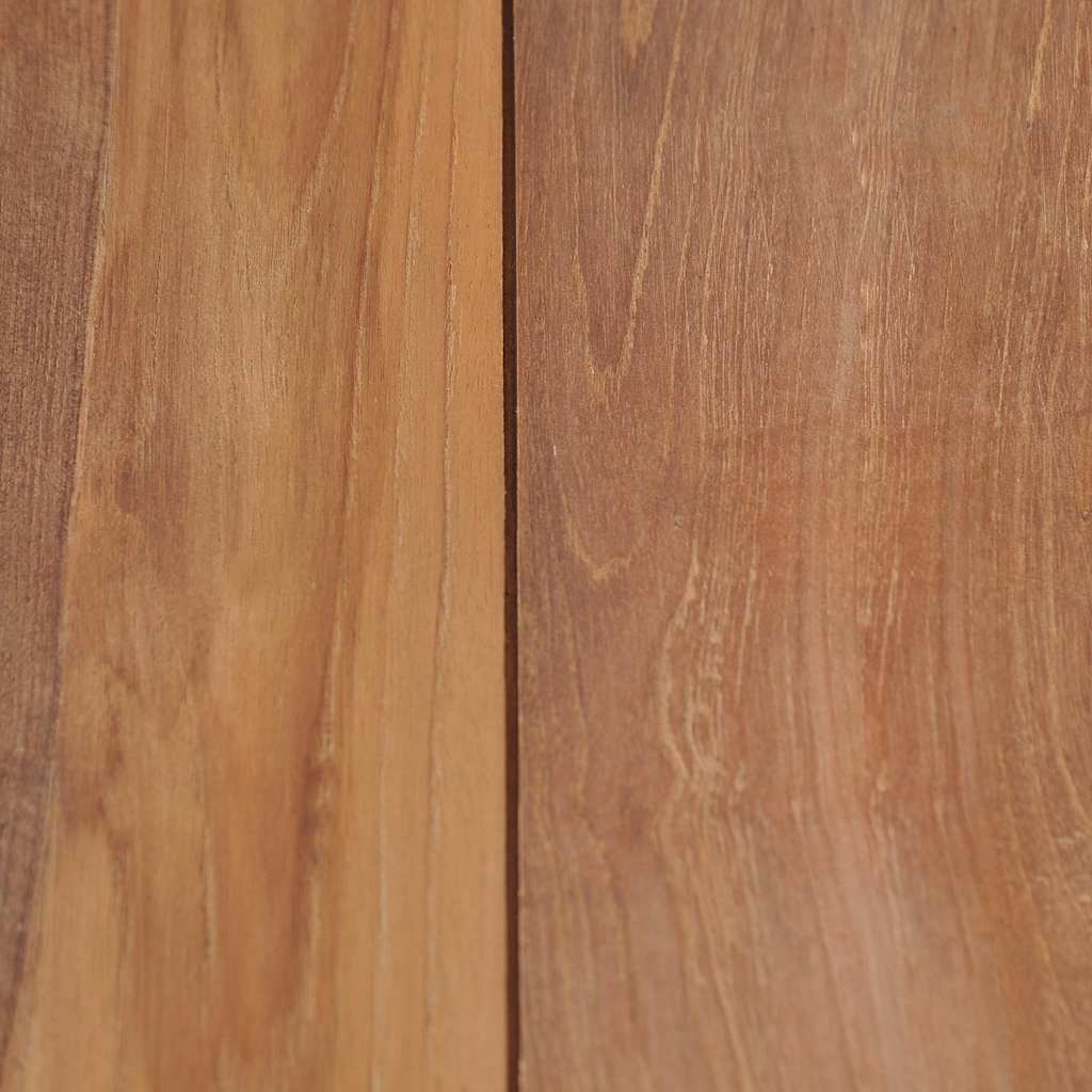 vidaXL Eettafel 140x70x76 cm teakhout met natuurlijke afwerking