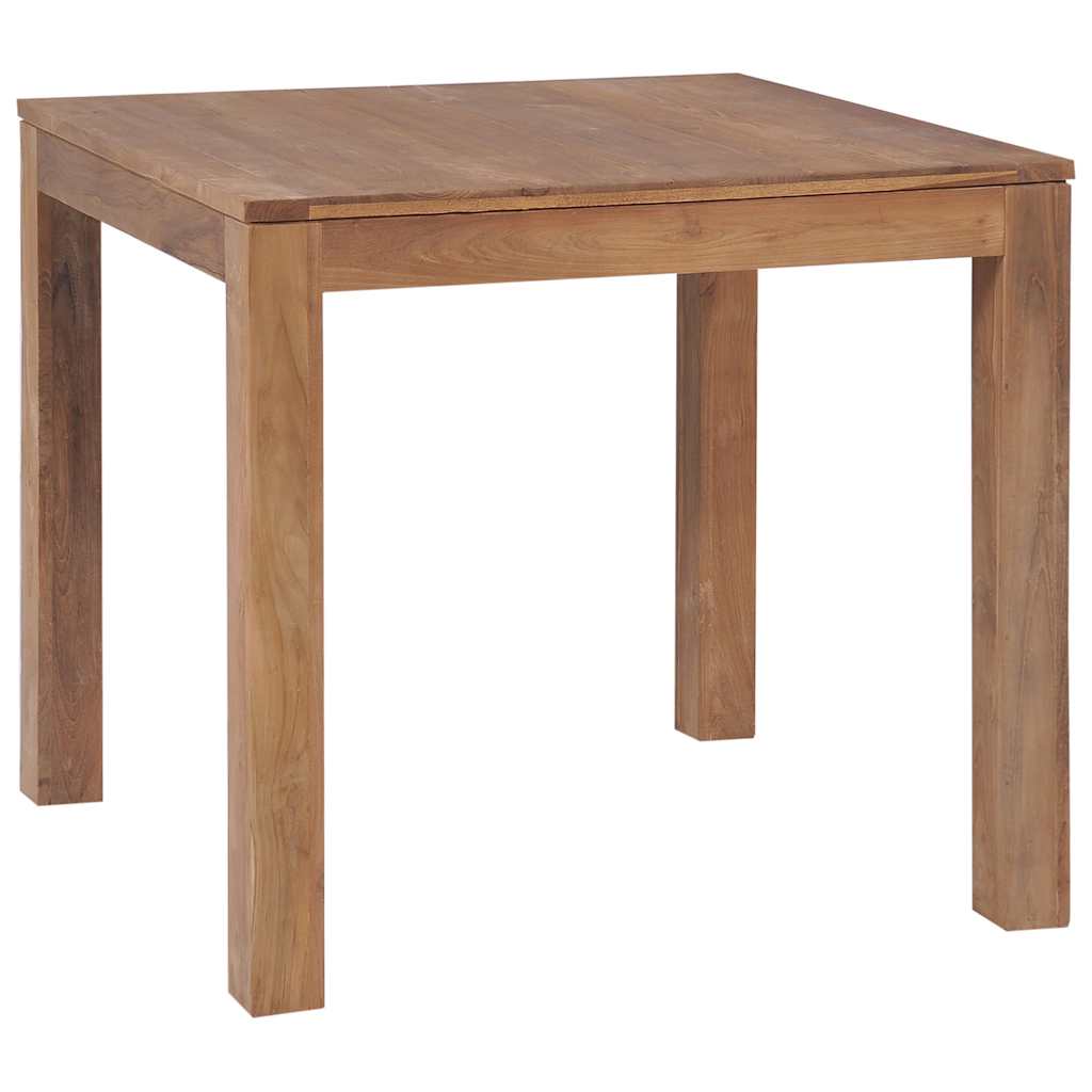vidaXL Eettafel 140x70x76 cm teakhout met natuurlijke afwerking