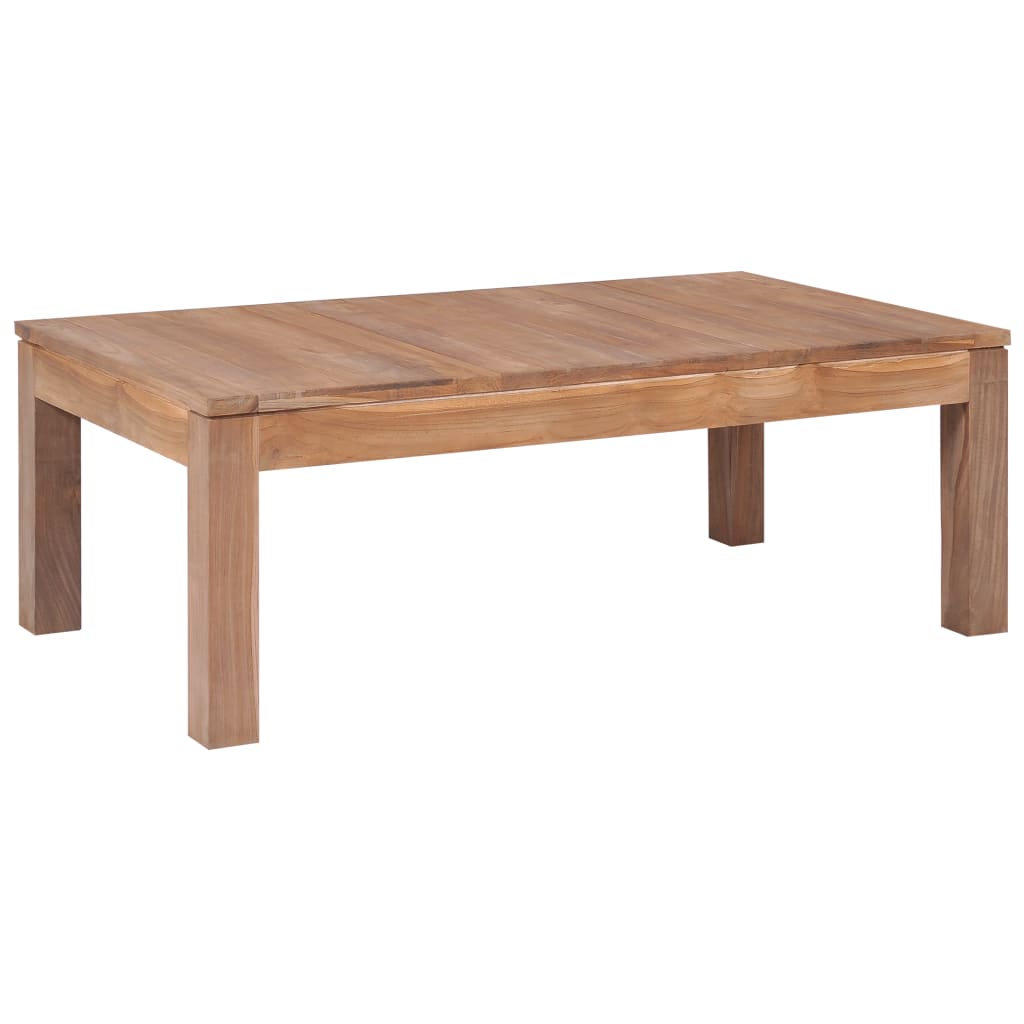 vidaXL Salontafel 110x60x40 cm teakhout met natuurlijke afwerking