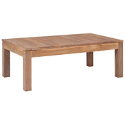 vidaXL Salontafel 110x60x40 cm teakhout met natuurlijke afwerking