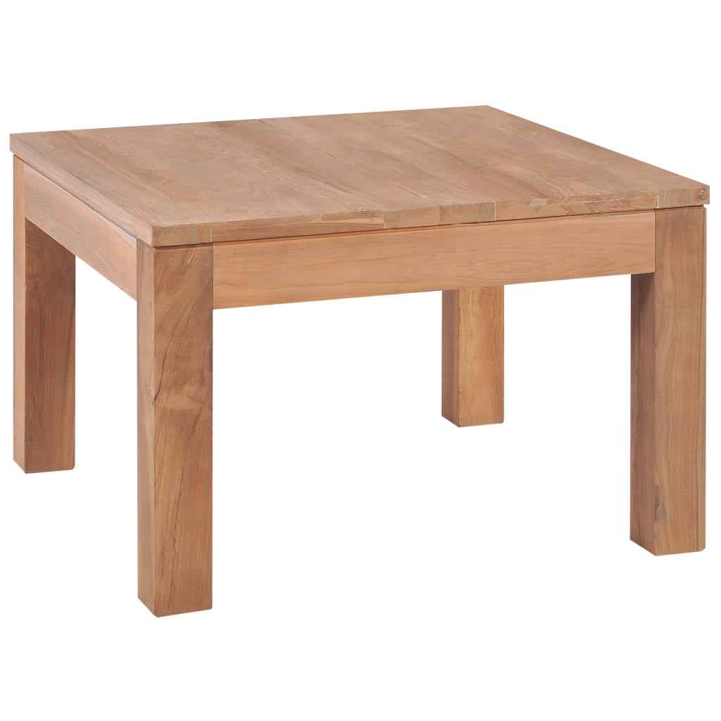 vidaXL Salontafel 110x60x40 cm teakhout met natuurlijke afwerking