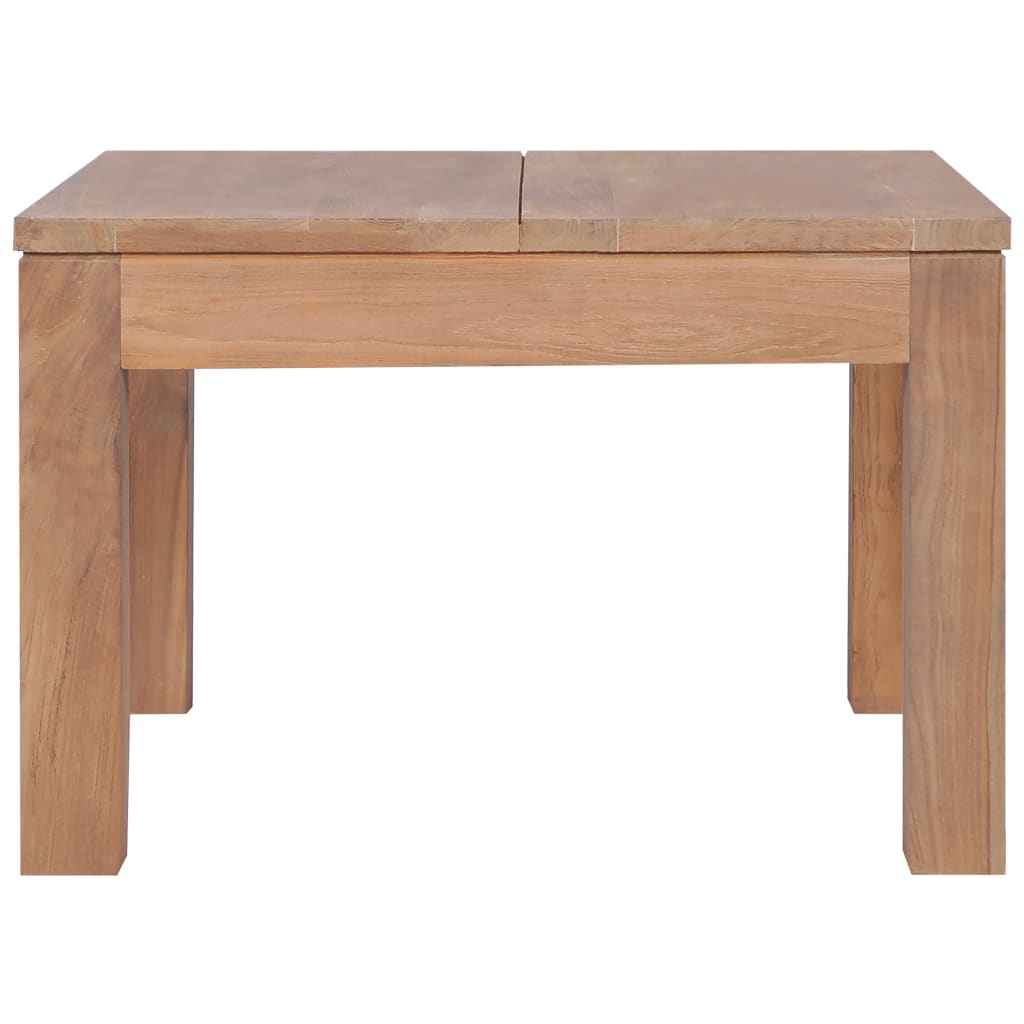 vidaXL Salontafel 110x60x40 cm teakhout met natuurlijke afwerking