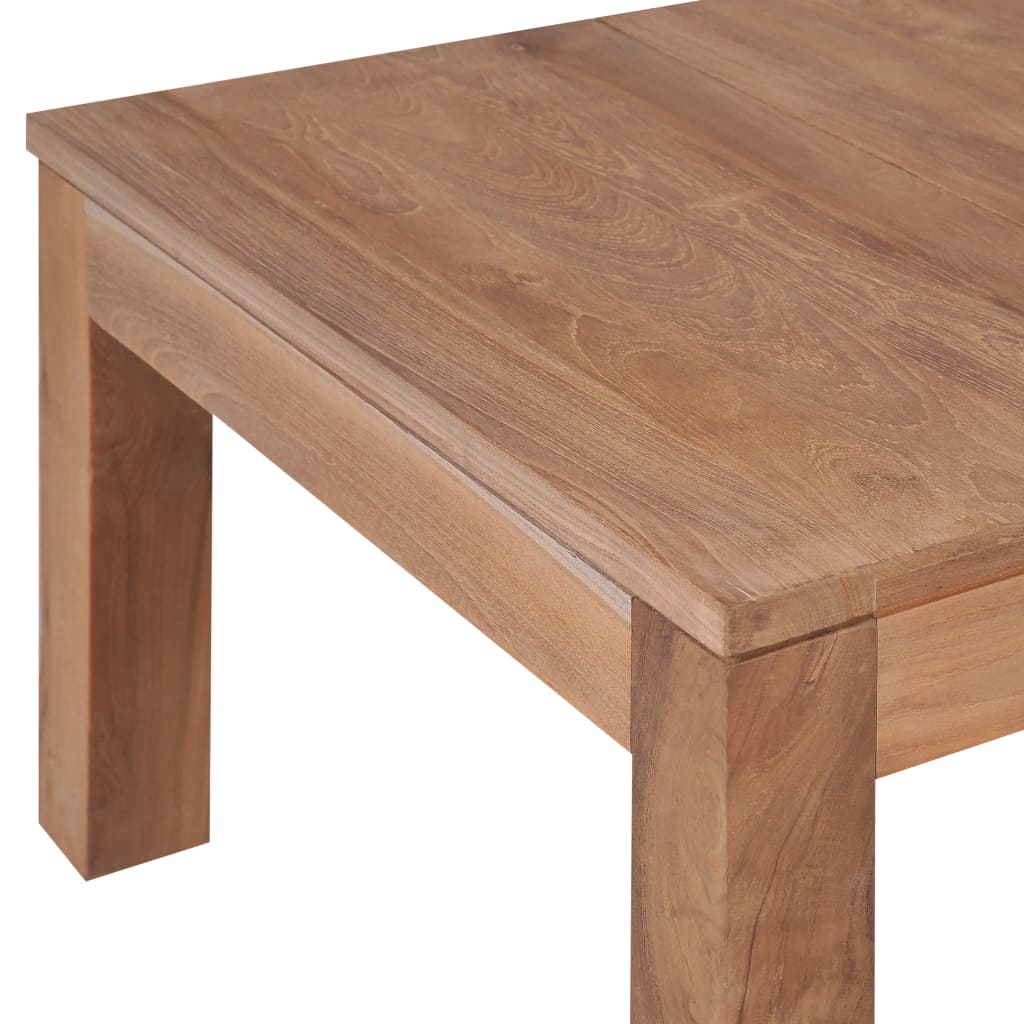 vidaXL Salontafel 110x60x40 cm teakhout met natuurlijke afwerking