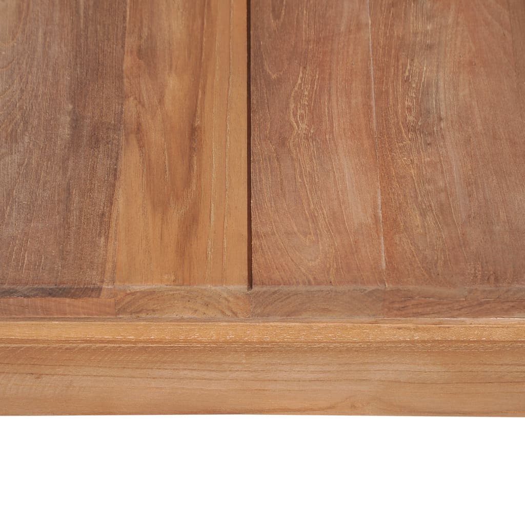 vidaXL Salontafel 110x60x40 cm teakhout met natuurlijke afwerking