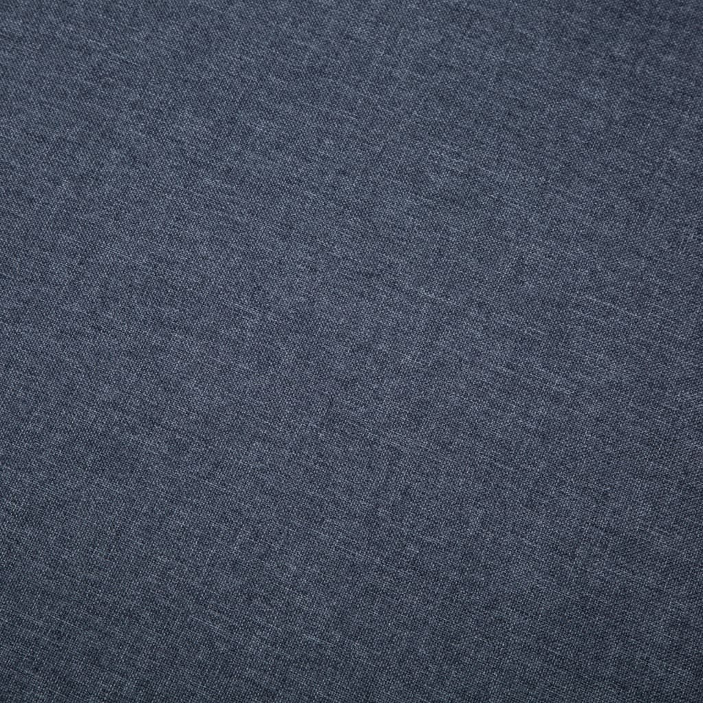 vidaXL Bank L-vormig 186x136x79 cm stoffen bekleding donkergrijs