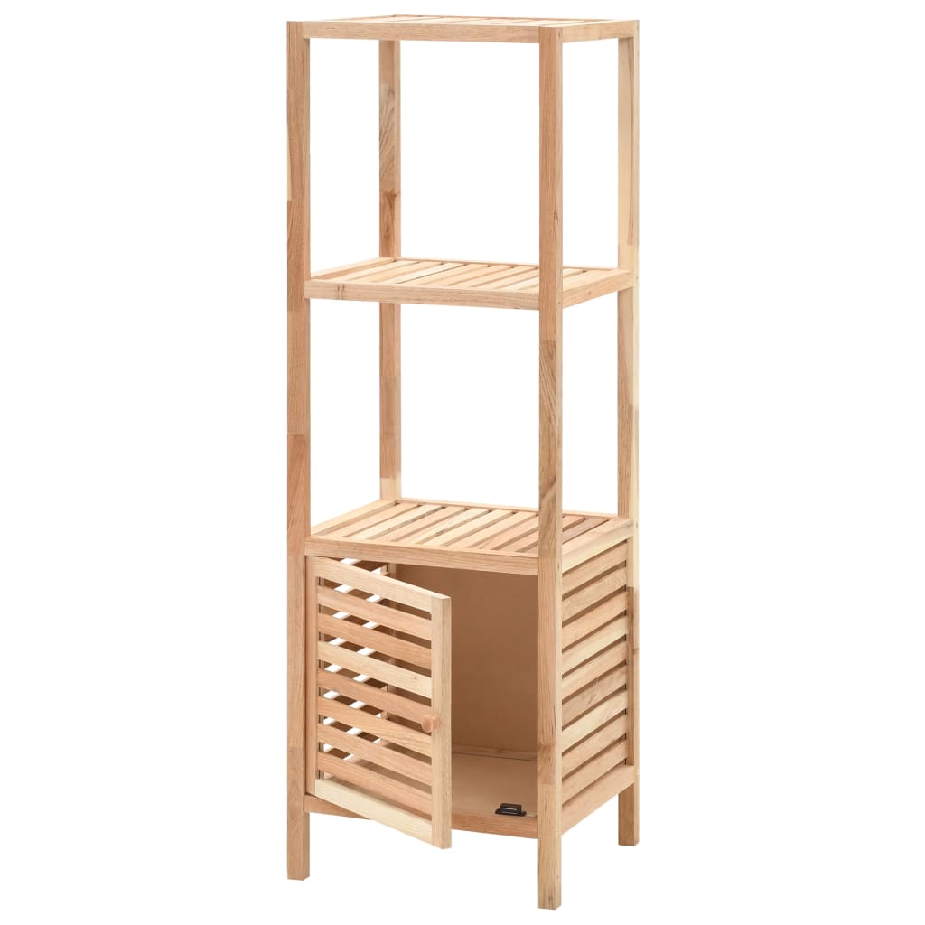 vidaXL Badkamerkast 39,5x35,5x123 cm massief walnotenhout - Aashly