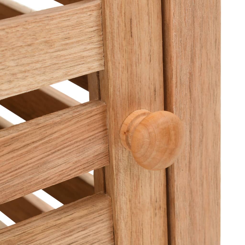 vidaXL Badkamerkast 39,5x35,5x123 cm massief walnotenhout - Aashly