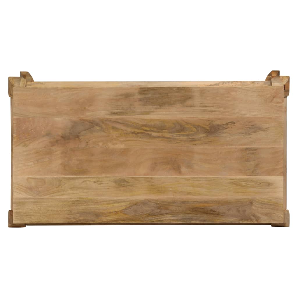 vidaXL Eettafel 118x60x76 cm massief mangohout