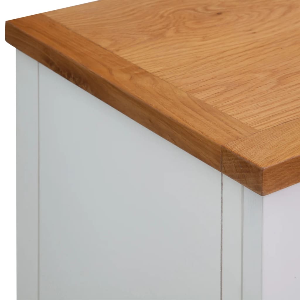 vidaXL Dressoir 110x33,5x70 cm massief eikenhout