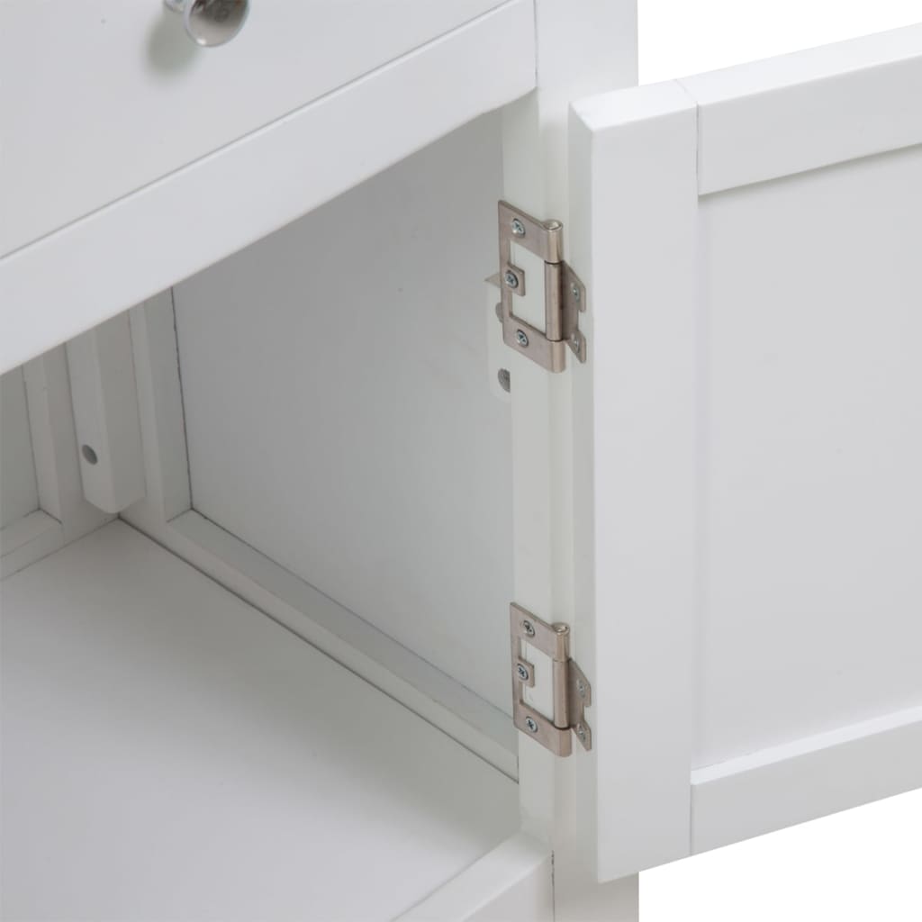 vidaXL Dressoir 110x33,5x70 cm massief eikenhout
