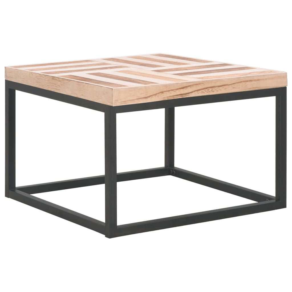 vidaXL Salontafel 50x50x33,5 cm massief hout