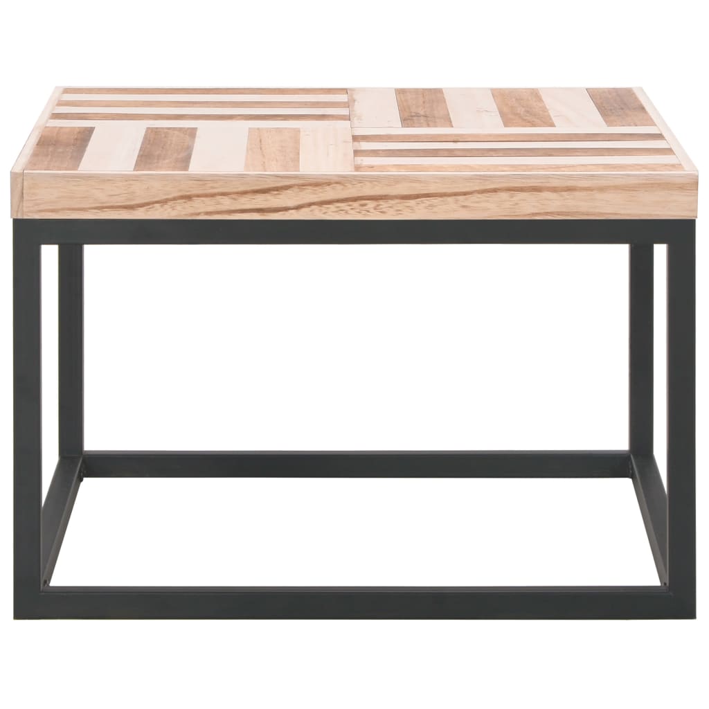 vidaXL Salontafel 50x50x33,5 cm massief hout