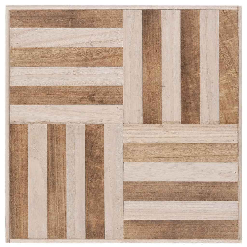 vidaXL Salontafel 50x50x33,5 cm massief hout