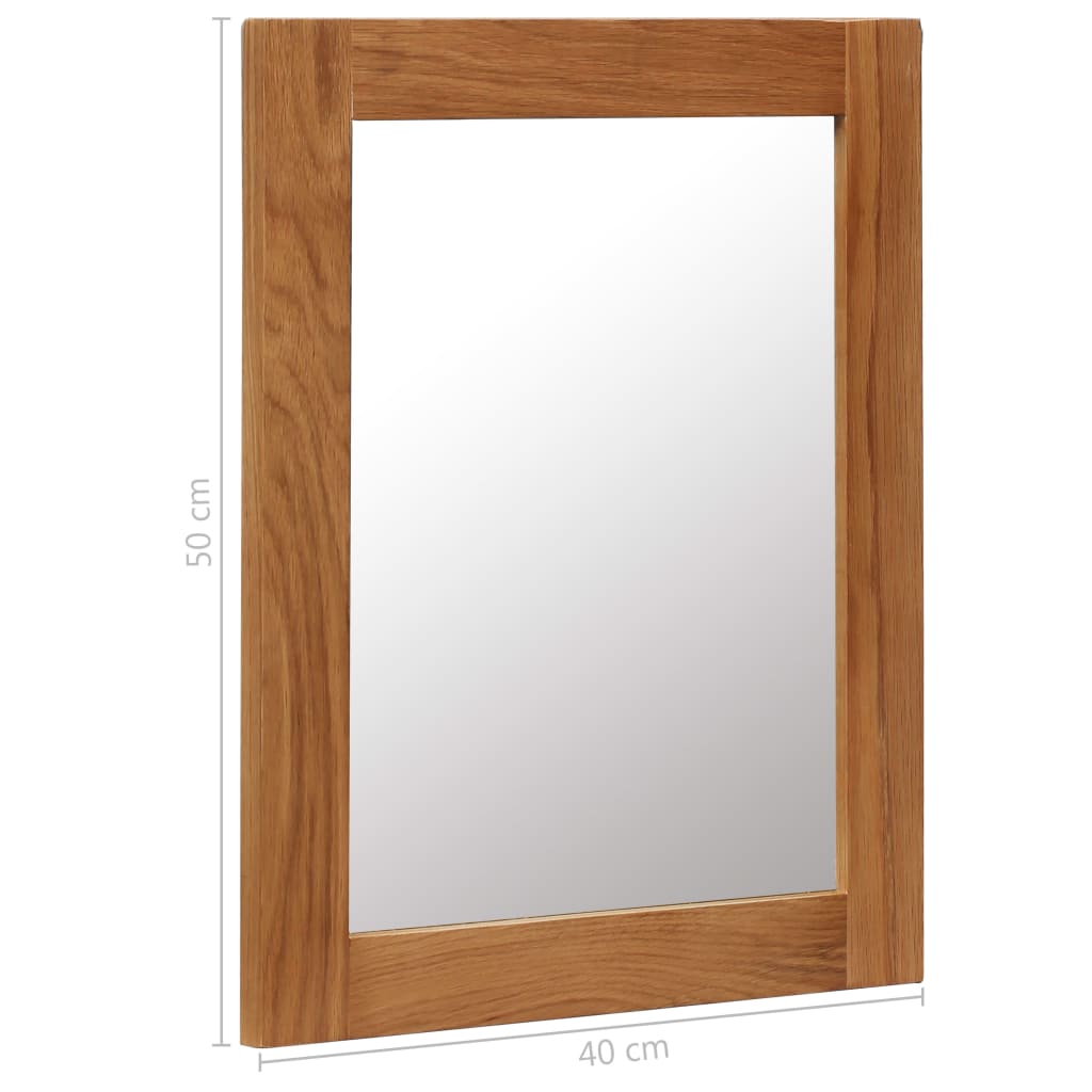 vidaXL Spiegel 40x50 cm massief eikenhout