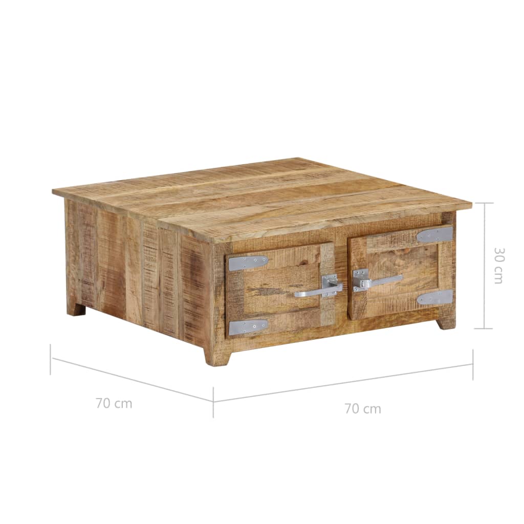 vidaXL Coffee table 67x67x30 cm solid mango wood