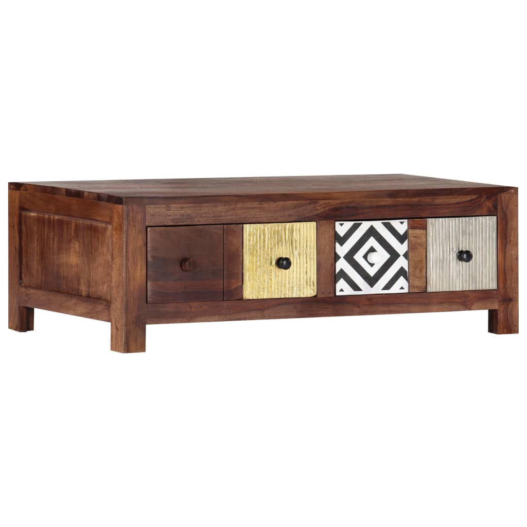 vidaXL Salontafel 90x50x30 cm massief acaciahout