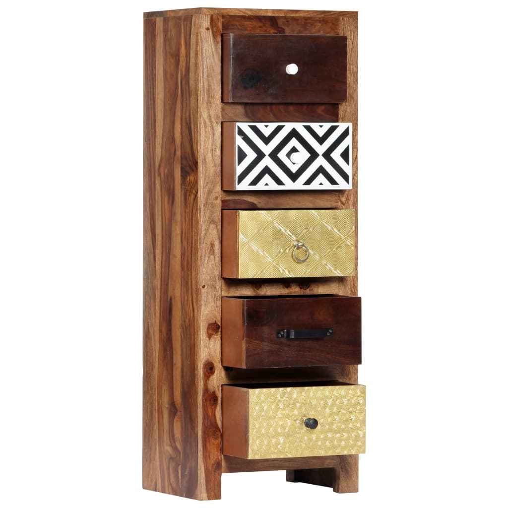 vidaXL Bijzetkast 40x30x110 cm massief acaciahout