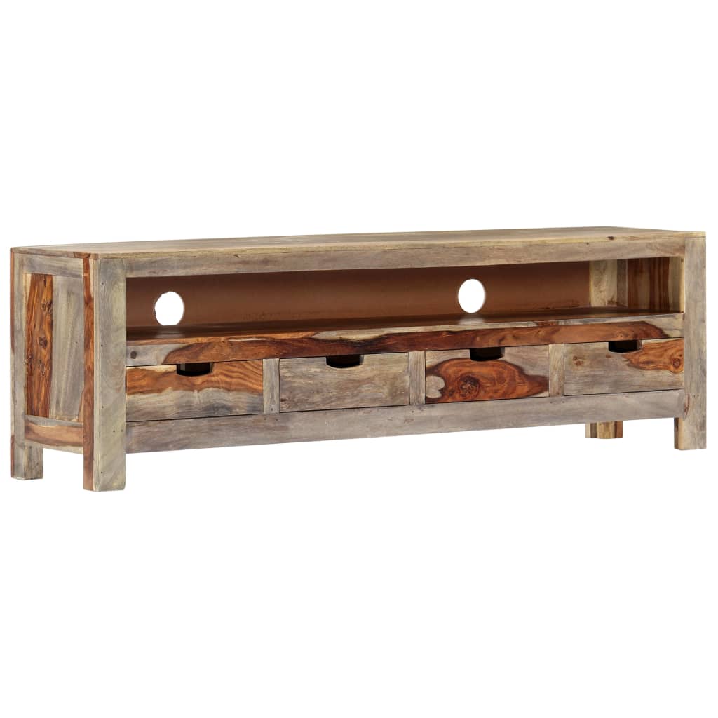 vidaXL TV-meubel 130x30x40 cm massief acaciahout