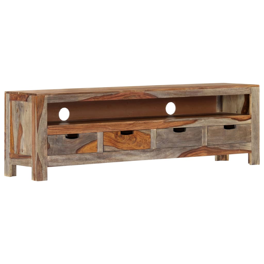 vidaXL TV-meubel 130x30x40 cm massief acaciahout
