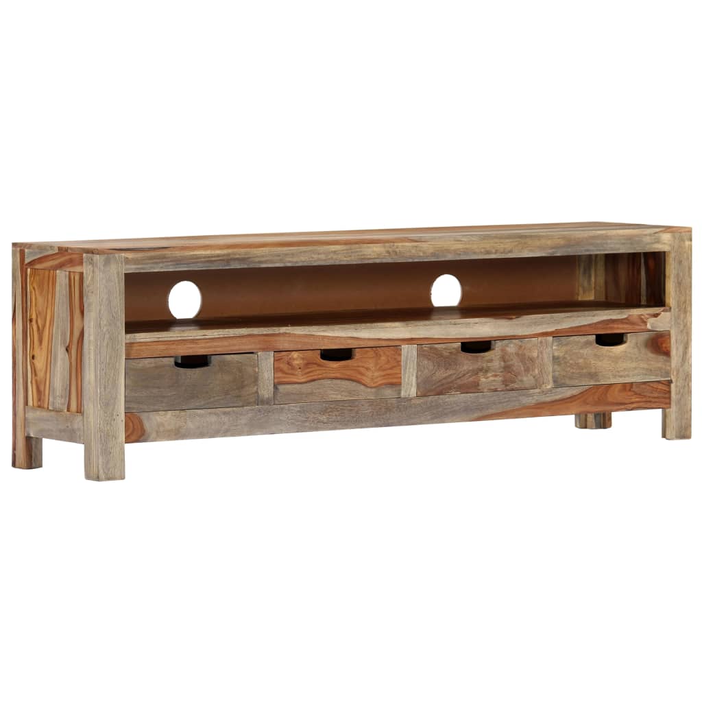 vidaXL TV-meubel 130x30x40 cm massief acaciahout